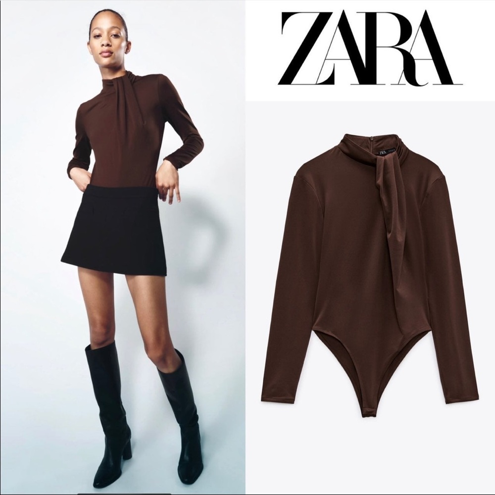 Brown Zara bodysuit!